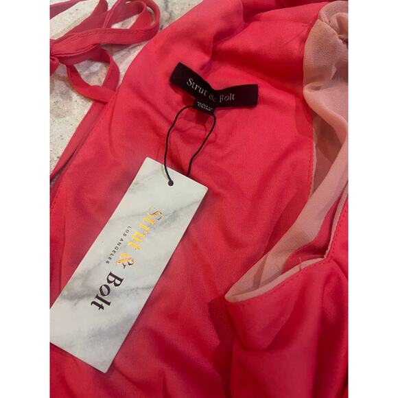 Sleeveless Multi-Pink Sheer Bodysuit - Picture 8 of 9